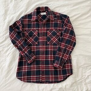 TNA Red and Black Plaid Casual Shirt